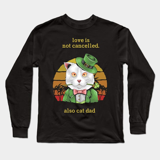 Cat t shirt - Also cat dad Long Sleeve T-Shirt by hobbystory